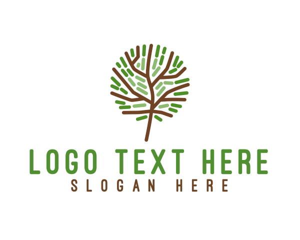 Organic Eco Tree logo