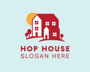 Red House Village logo design