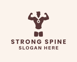 Strong Bodybuilder Championship logo design