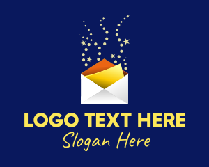 Trendy - Sparkle Invite Envelope logo design