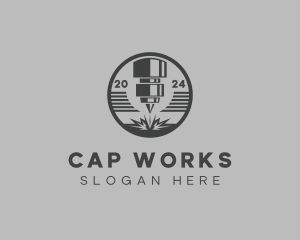 Metalworks Laser Fabrication logo design