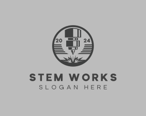 Metalworks Laser Fabrication logo design