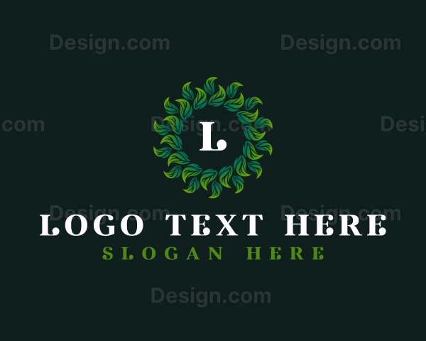 Floral Leaf Therapy Logo