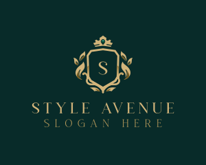 Royal Crown Shield Boutique logo design