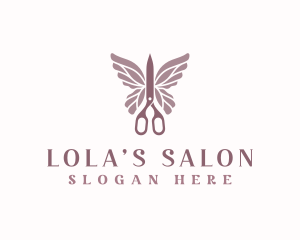 Scissors Wings Salon logo design