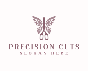 Scissors Wings Salon logo design