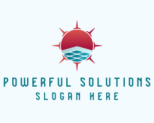 Sun Solar Panel logo design