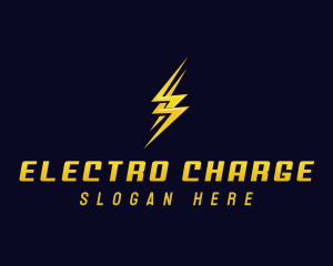 Power Lightning Bolt logo design