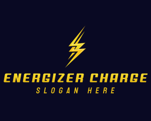 Power Lightning Bolt logo design