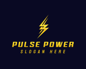 Power Lightning Bolt logo design