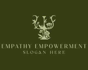 Floral Psychiatry Wellness logo design