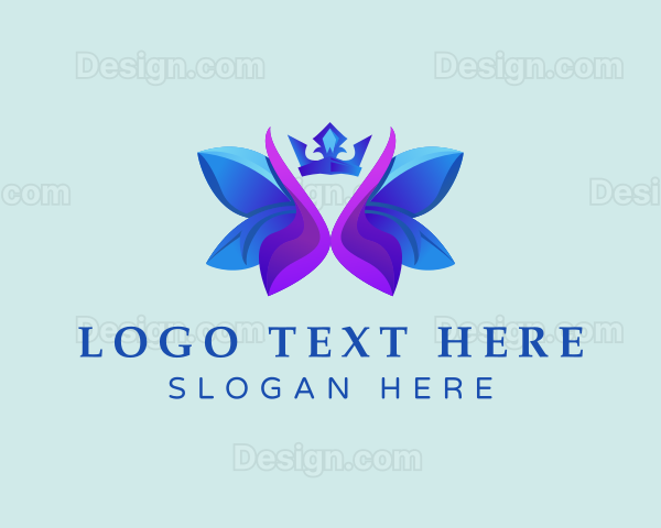 Butterfly Flower Crown Logo