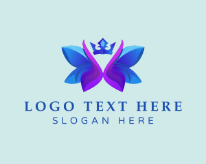 Butterfly Flower Crown Logo