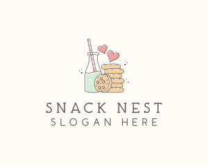 Juice Cookie Snack Goods logo design