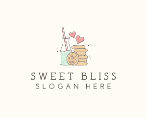 Juice Cookie Snack Goods logo design