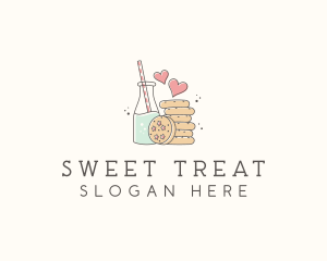 Juice Cookie Snack Goods logo design