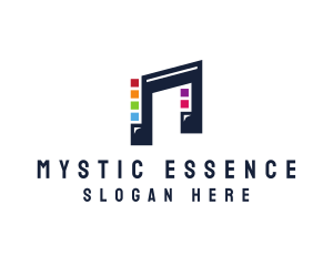 Music Note Mix logo design