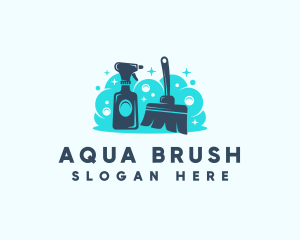 Spray Cleaning Sanitation logo design