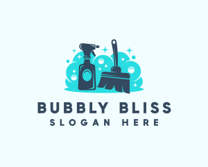 Spray Cleaning Sanitation logo design