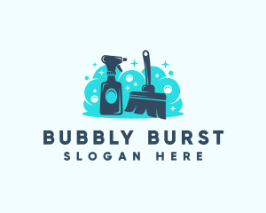 Spray Cleaning Sanitation logo design