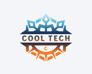 HVAC Warm Cool logo design