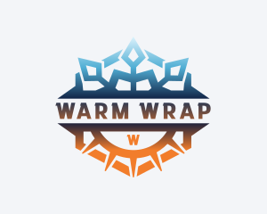 HVAC Warm Cool logo design