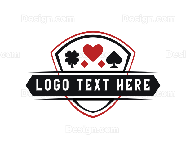 Poker Heart Clover Spade Logo