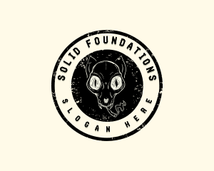 Cat Skull Smoke logo