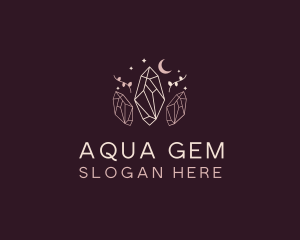 Moon Crystal Jewelry logo design