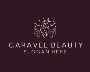 Moon Crystal Jewelry logo design