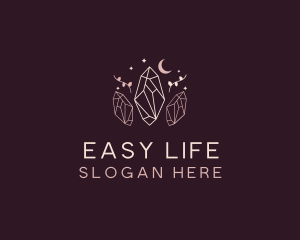 Moon Crystal Jewelry logo design