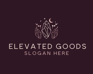 Moon Crystal Jewelry logo design