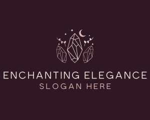 Moon Crystal Jewelry logo design