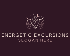 Moon Crystal Jewelry logo design