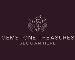 Moon Crystal Jewelry logo design