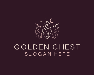 Moon Crystal Jewelry logo design