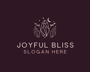 Moon Crystal Jewelry logo design