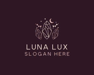 Moon Crystal Jewelry logo design