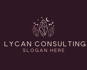 Moon Crystal Jewelry logo design