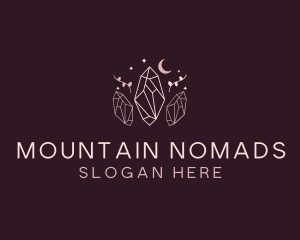 Moon Crystal Jewelry logo design