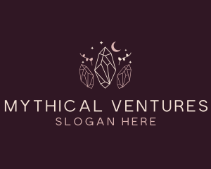 Moon Crystal Jewelry logo design