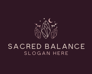 Moon Crystal Jewelry logo design