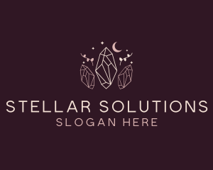 Moon Crystal Jewelry logo design