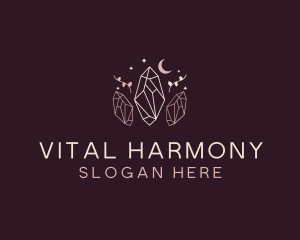 Moon Crystal Jewelry logo design