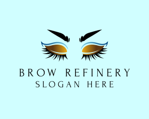 Gold Eyebrow Lashes logo