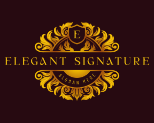 Luxury Ornamental Crest logo design