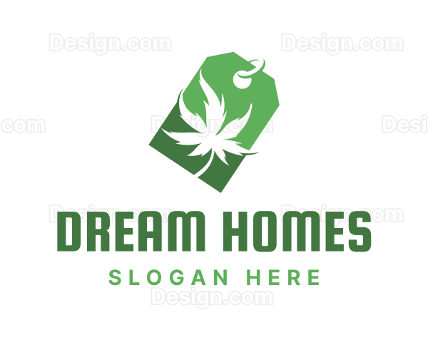 Green Marijuana Shop Logo