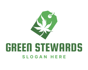 Green Marijuana Shop logo design