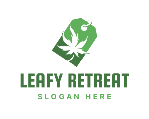 Green Marijuana Shop logo design