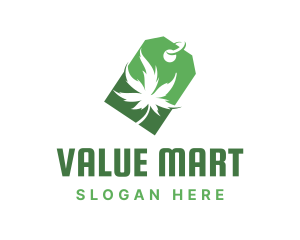 Green Marijuana Shop logo design